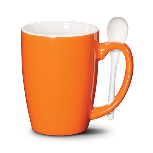 Winfield Mug & Spoon 15oz - Deep Etch