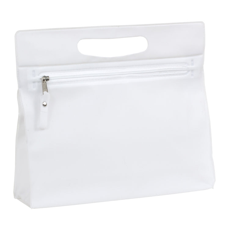 9-1/2” W x 8-1/4”H - “Bermuda” Vinyl Travel Pouch with Zipper