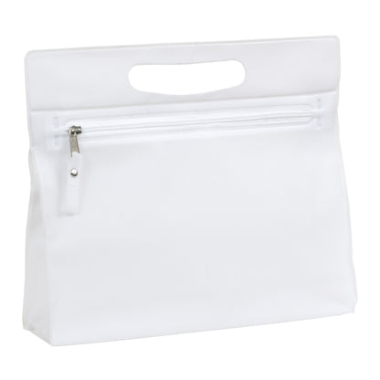 9-1/2” W x 8-1/4”H - “Bermuda” Vinyl Travel Pouch with Zipper