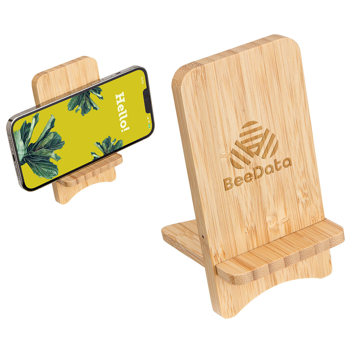 Bamboo FSC® Bamboo Wireless Charger Portable Phone Stand