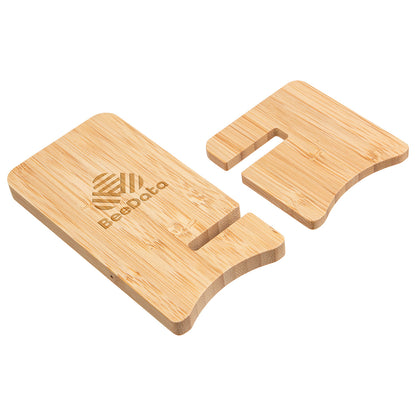 Bamboo FSC® Bamboo Wireless Charger Portable Phone Stand