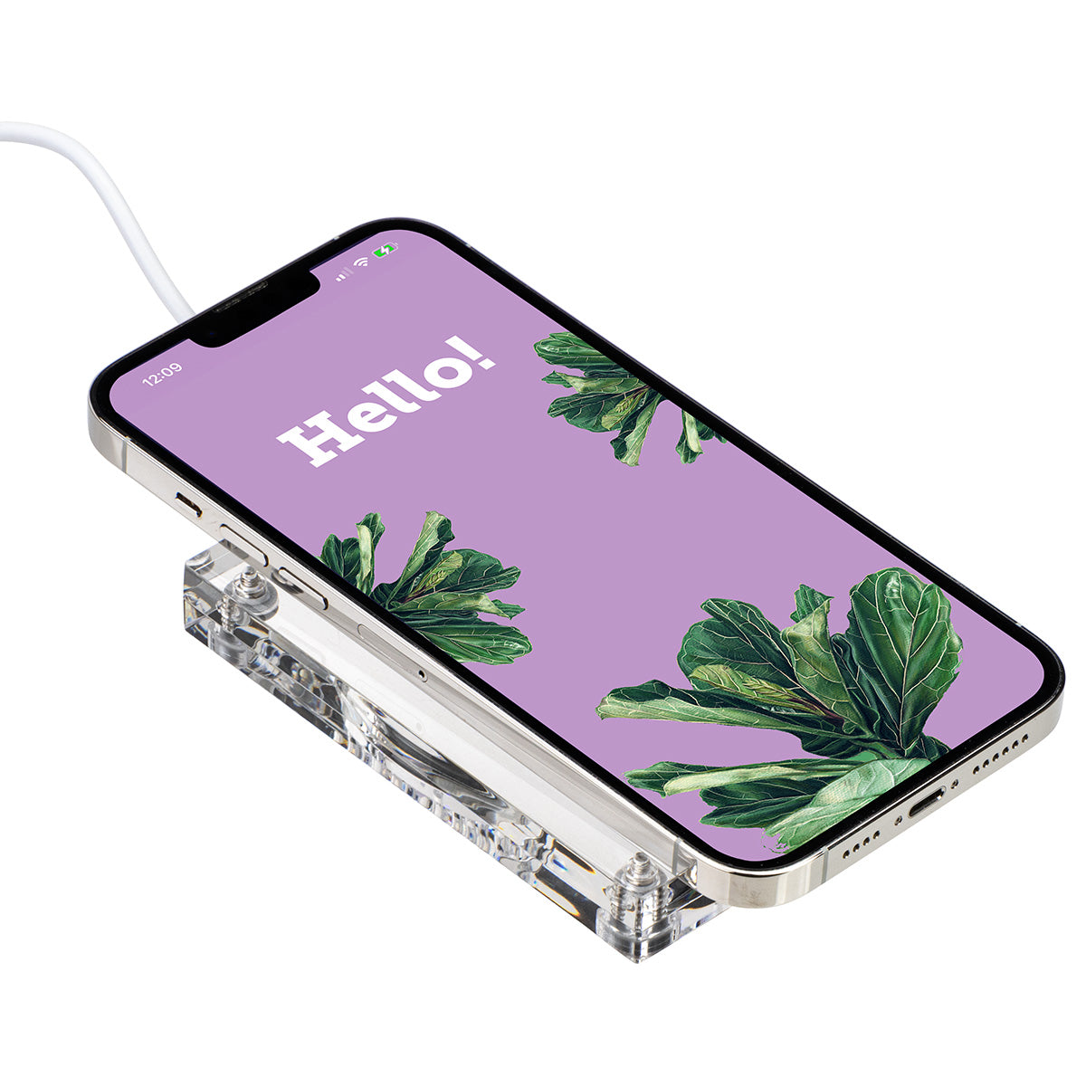 Clear Lucent Acrylic Light-Up 15W Wireless Charger