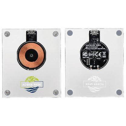 Clear Lucent Acrylic Light-Up 15W Wireless Charger