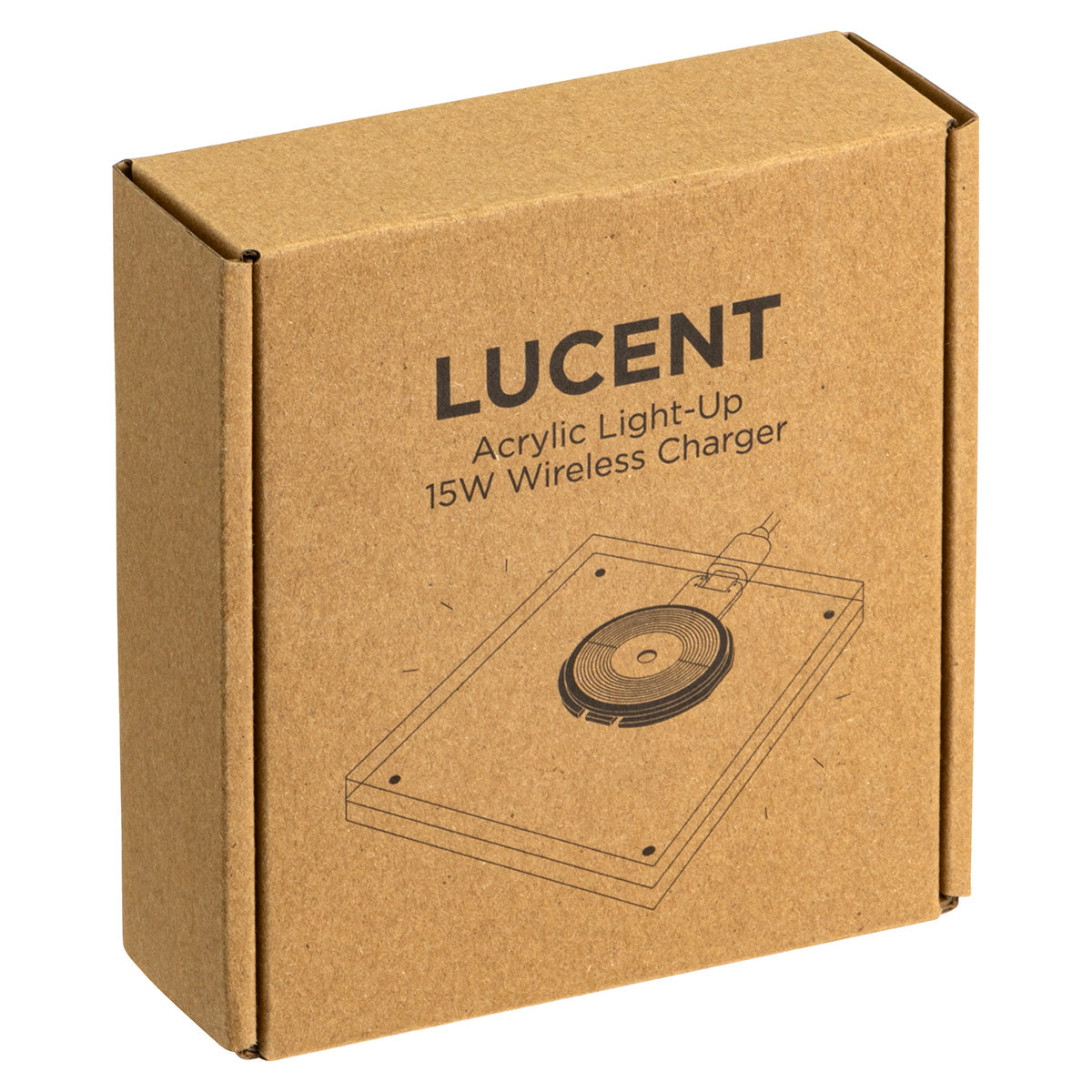 Clear Lucent Acrylic Light-Up 15W Wireless Charger