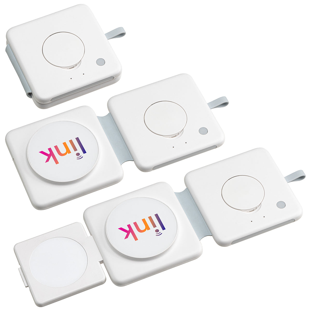 White Magport Tri-Fold 3-in-1 Wireless Charger