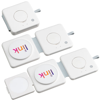 White Magport Tri-Fold 3-in-1 Wireless Charger