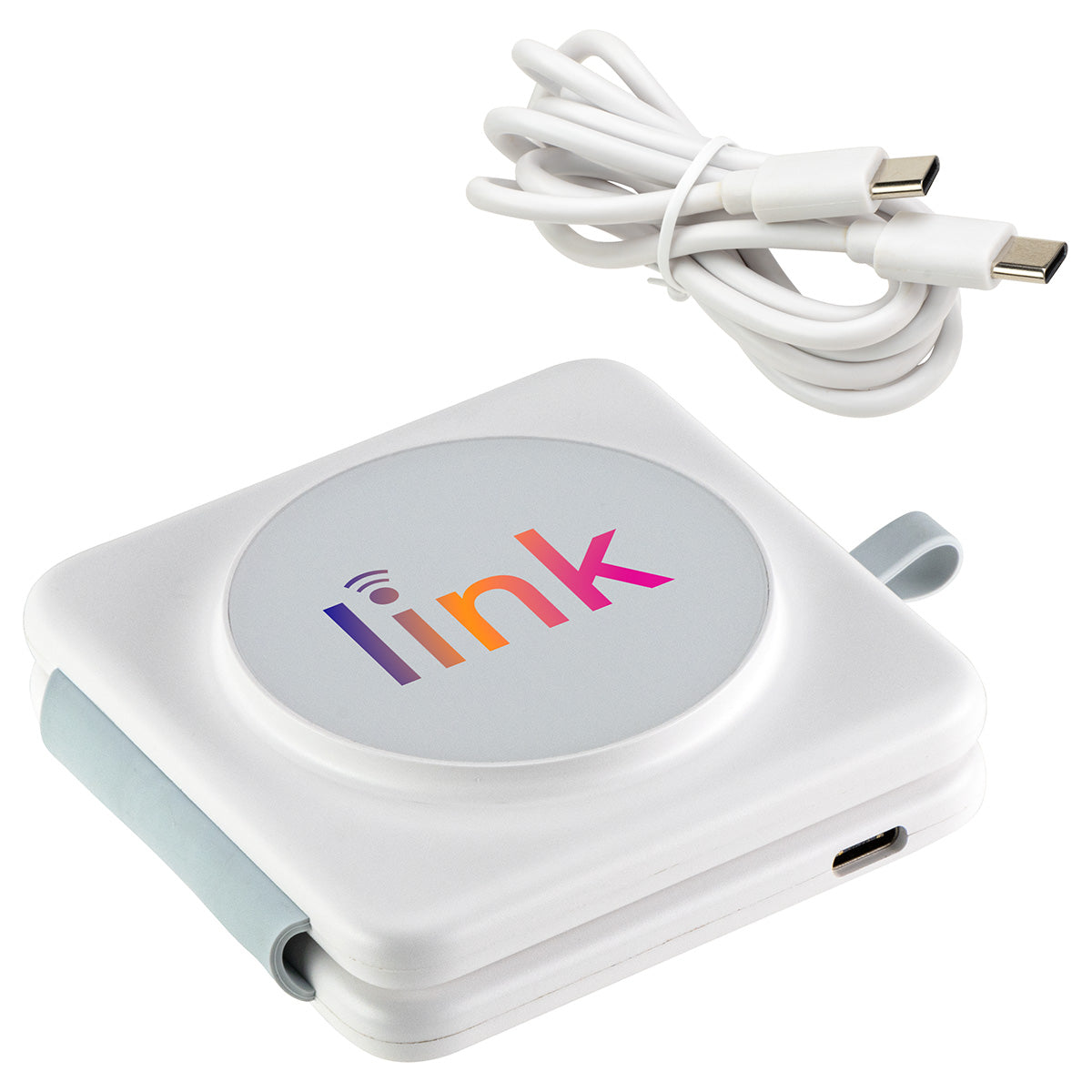 White Magport Tri-Fold 3-in-1 Wireless Charger