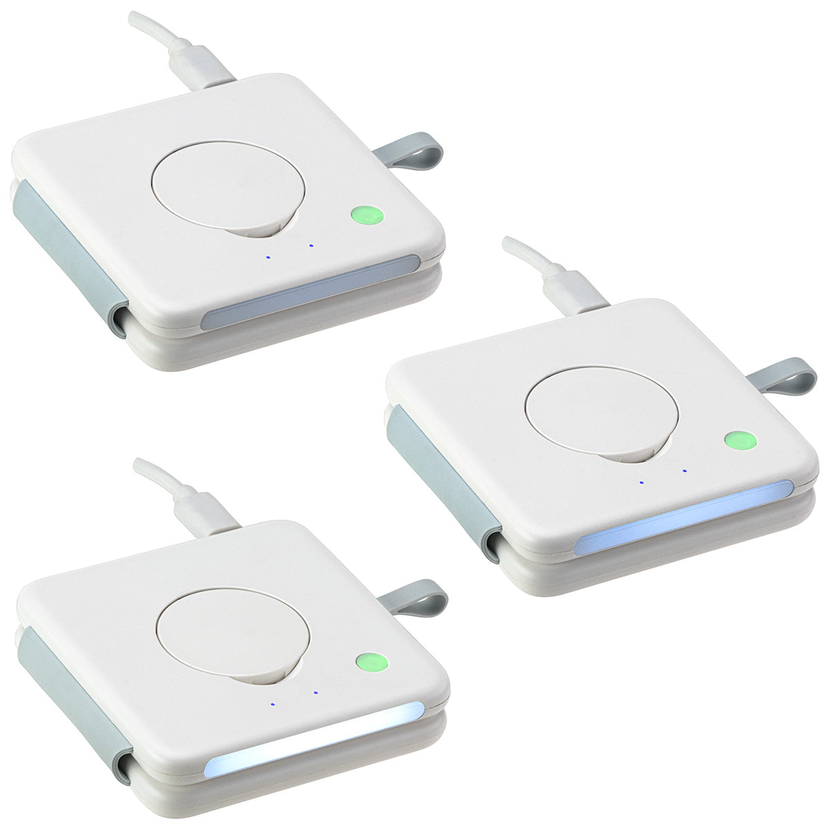 White Magport Tri-Fold 3-in-1 Wireless Charger