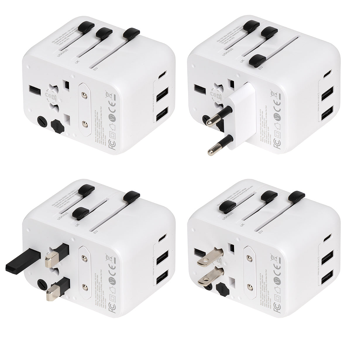 White Pegasus Travel Adapter