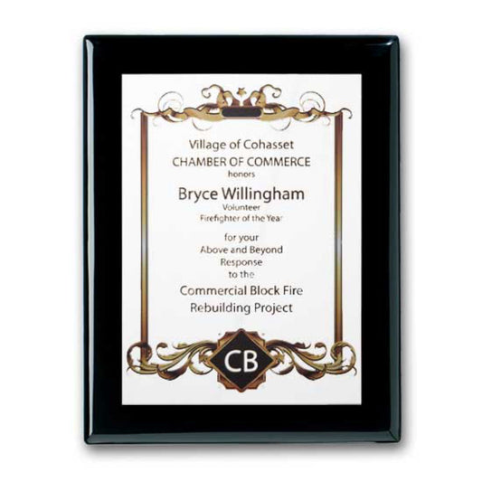 SpectraPrint™ Plaque - Ebony White