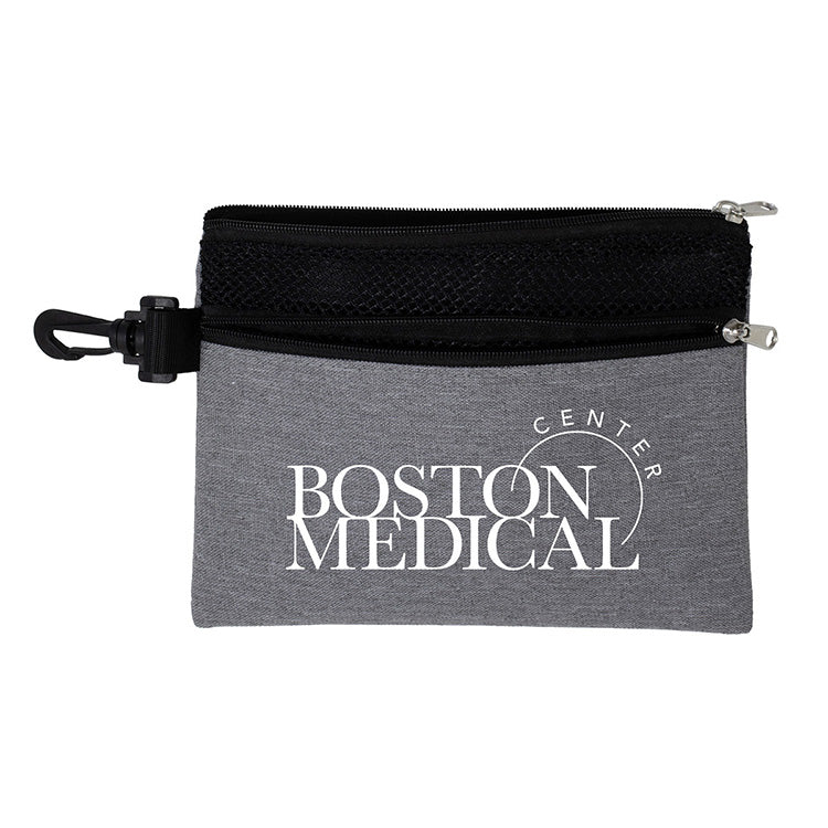 "SANTORINI" 5” x 7” Mesh Zipper Pouch