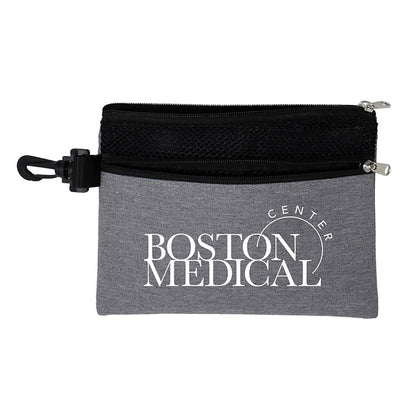 "SANTORINI" 5” x 7” Mesh Zipper Pouch