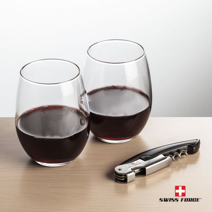 Swiss Force® Opener & Stanford Stemless Wine