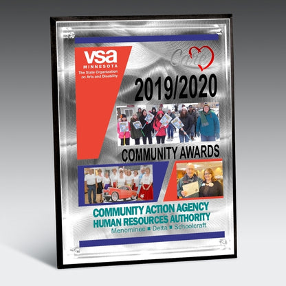 Alumo Tech Series Plaque(7" x 9" x 1") - Laser Engraved