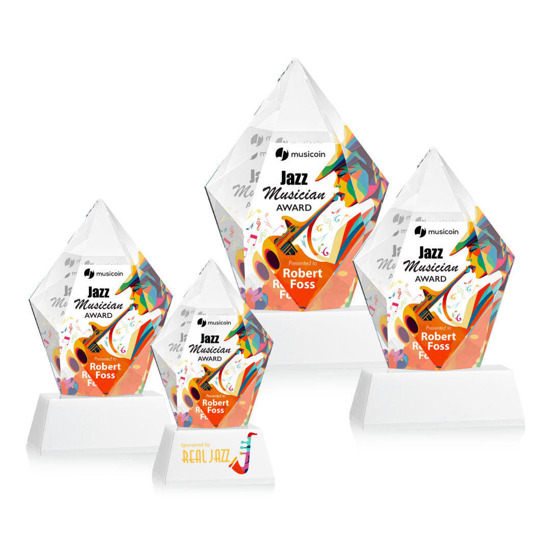 Devron VividPrint™ Award on Base - White