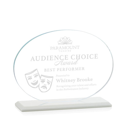 Austin Award (Horiz) - White