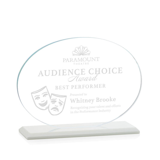 Austin Award (Horiz) - White