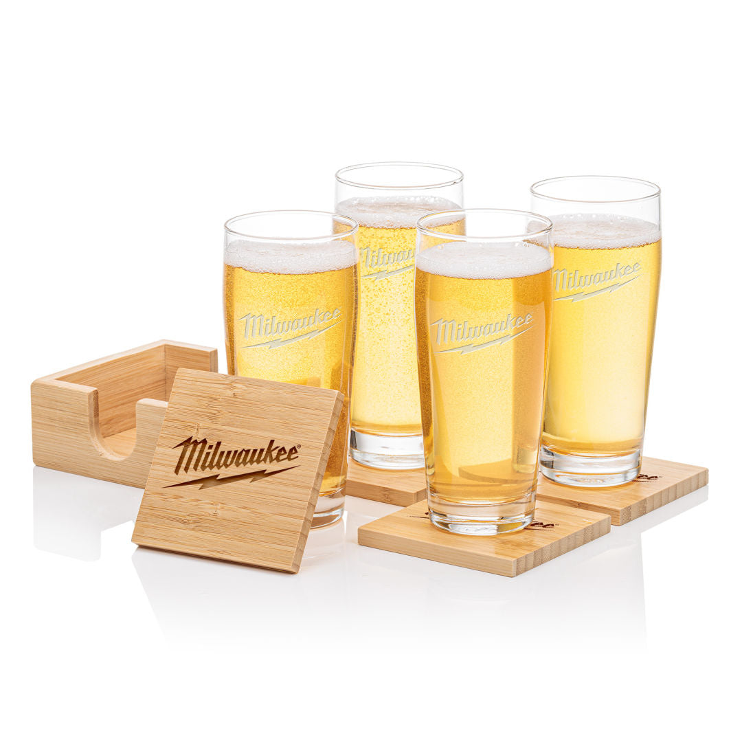 Bamboo Coaster Gift Set - Wilmington