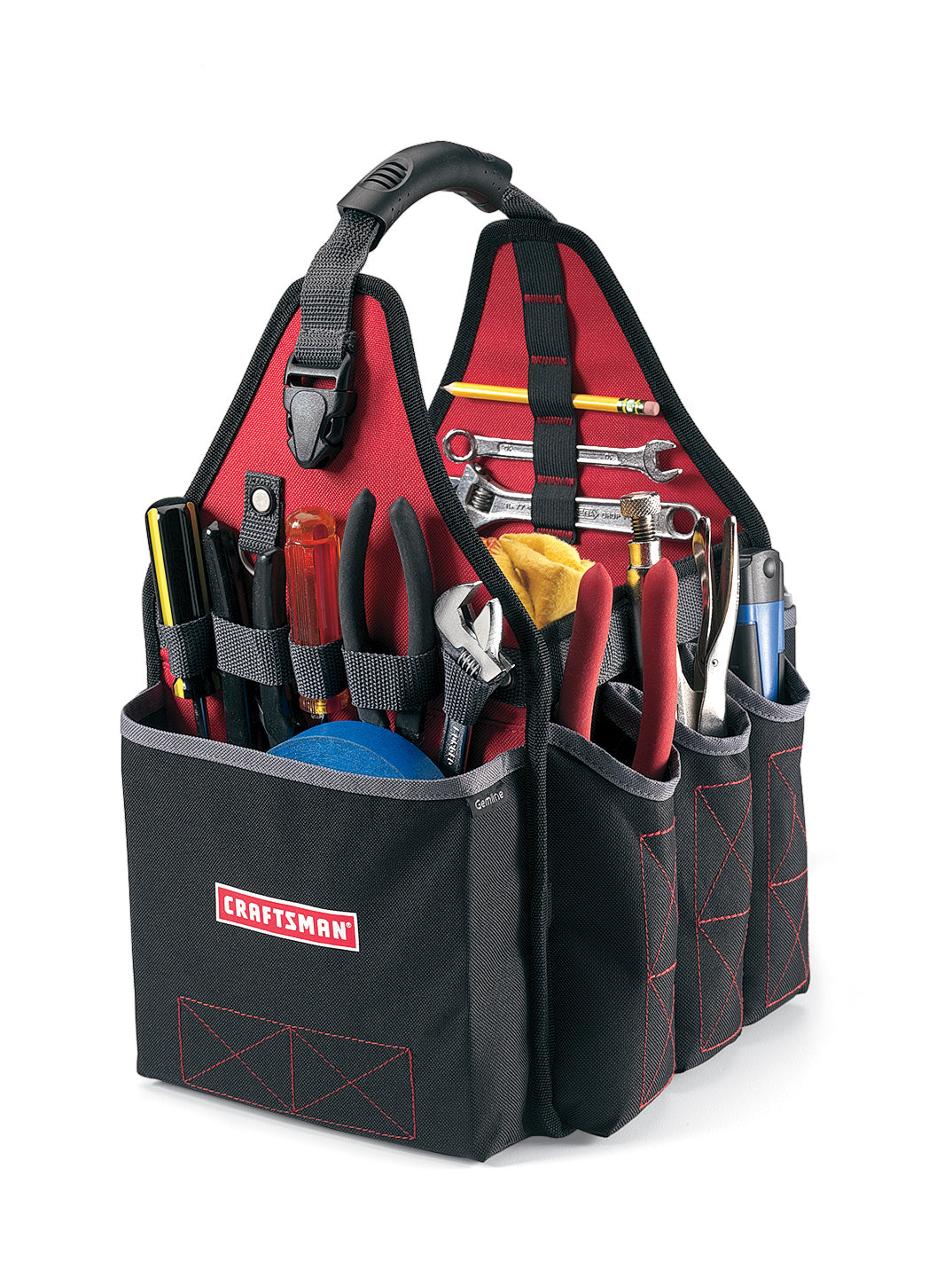 Red-Black All Purpose Utility Tool Tote