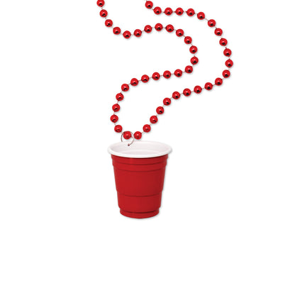Red Cup Shot Glass on Beads