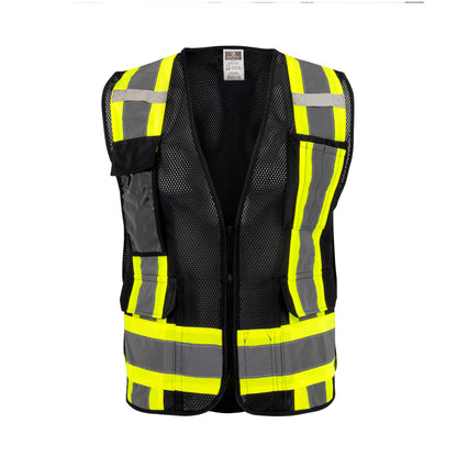 SV6P-1 Type O Class 1 Mesh Surveyor Vest - Black - Size S