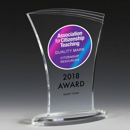 Allure Acrylic Award (6" x 8" x 3/8") - 4 Color Process