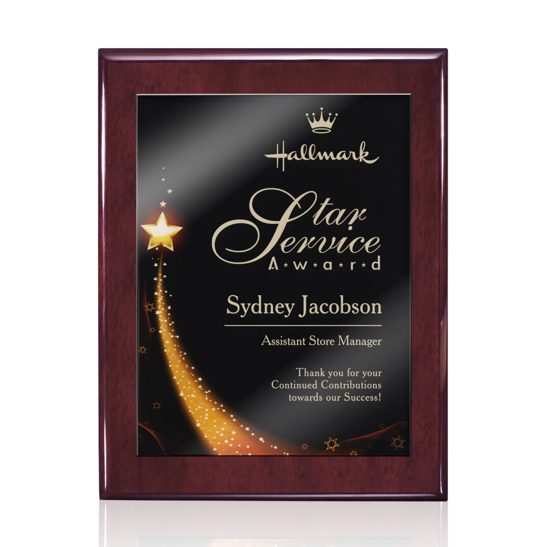 Oakleigh/Benton Plaque - Rosewood Finish