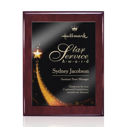 Oakleigh/Benton Plaque - Rosewood Finish