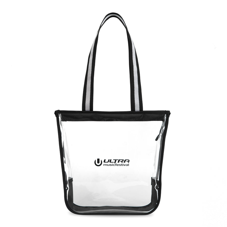Clear Sigma Clear Zippered Tote