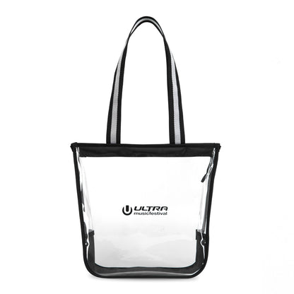 Clear Sigma Clear Zippered Tote