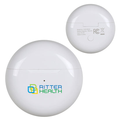 White Medley TWS Earbuds