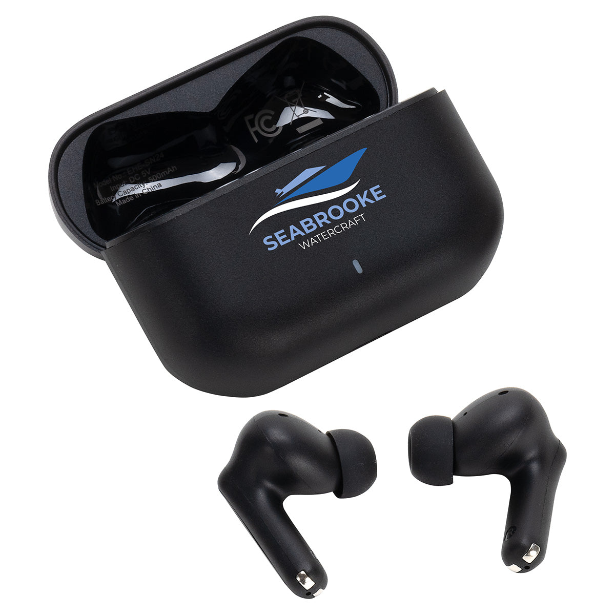 Black Sonoro Dual Microphone Noise Cancelling TWS Earbuds