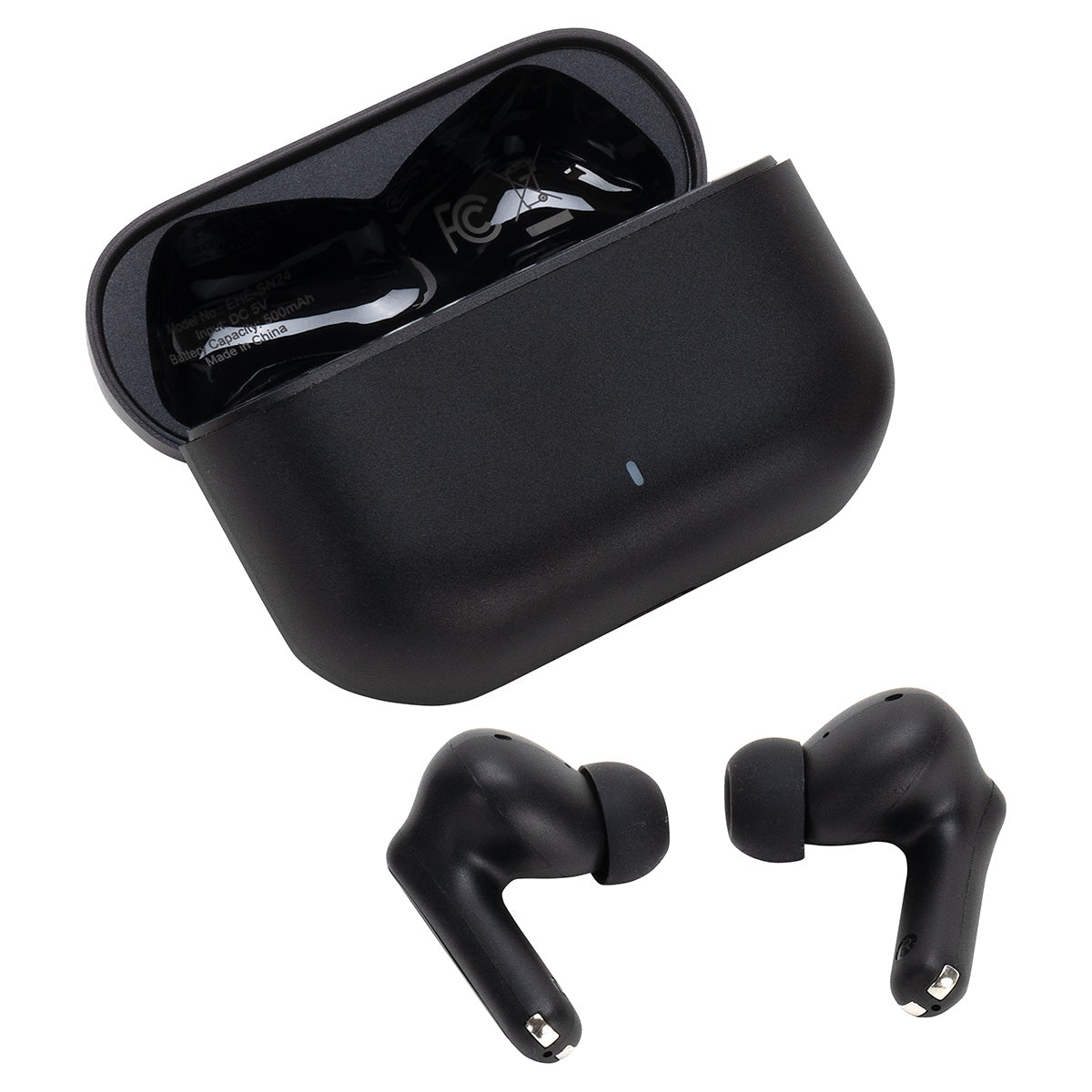 Black Sonoro Dual Microphone Noise Cancelling TWS Earbuds