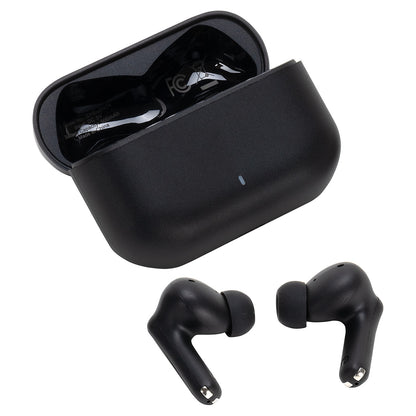 Black Sonoro Dual Microphone Noise Cancelling TWS Earbuds