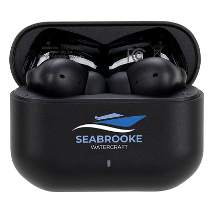 Black Sonoro Dual Microphone Noise Cancelling TWS Earbuds