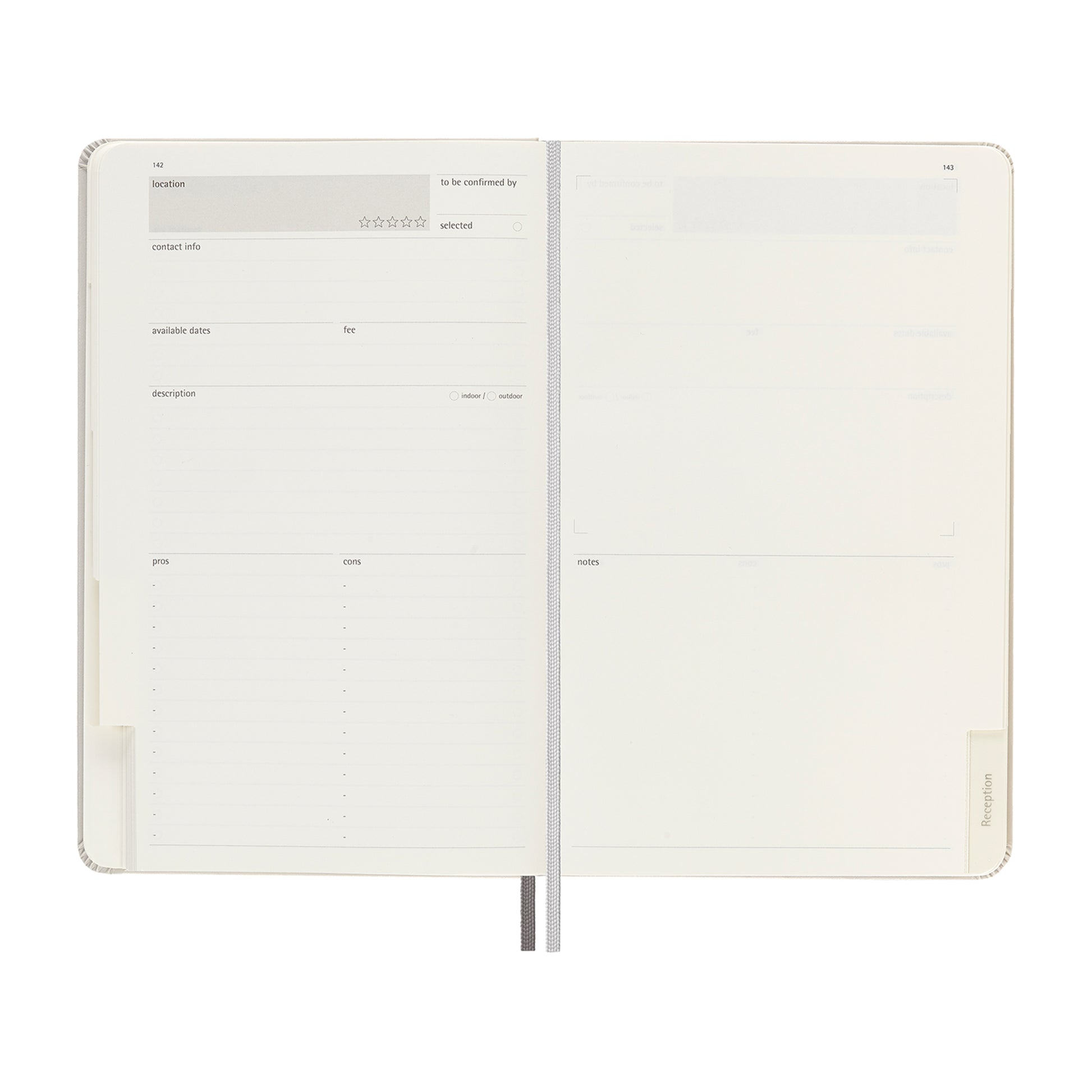 Pearl Grey Moleskine® Passion Journal - Wedding