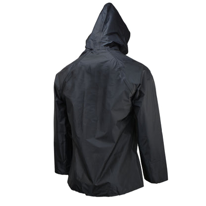 77AJ Sani Light Jacket with Hood - Black - Size 2X