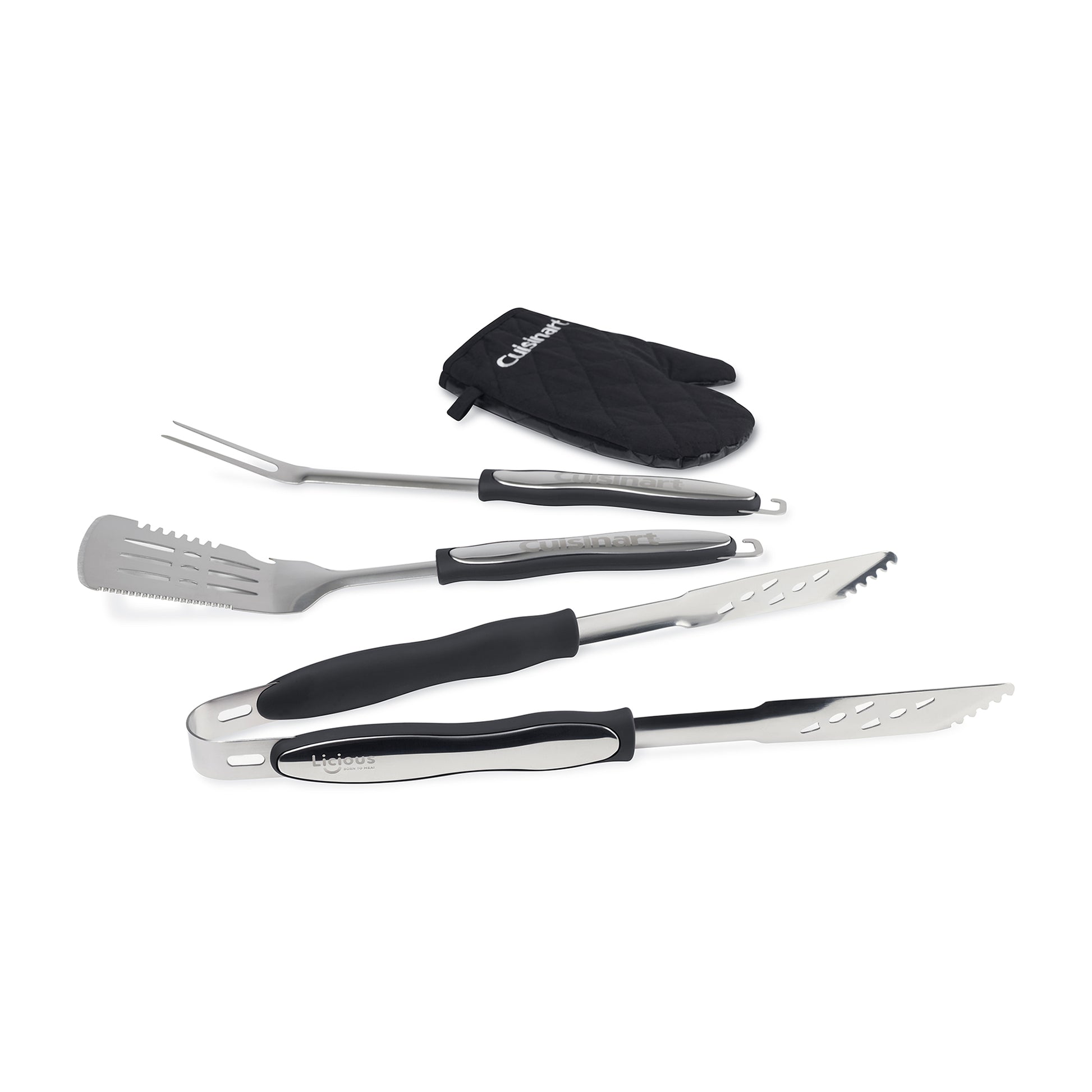 Black Cuisinart Outdoors® 4-Piece Grill Tool Set