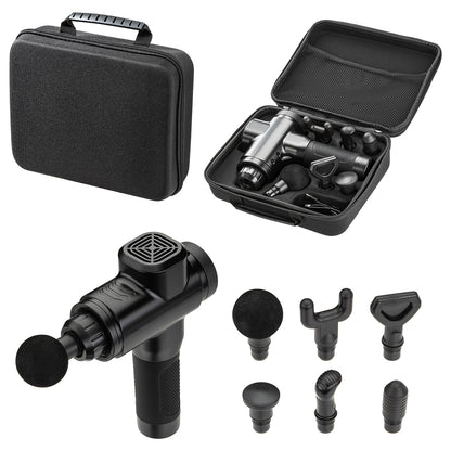 Black Comfort Logic™ Citadel Full Size 6-Speed Massage Gun