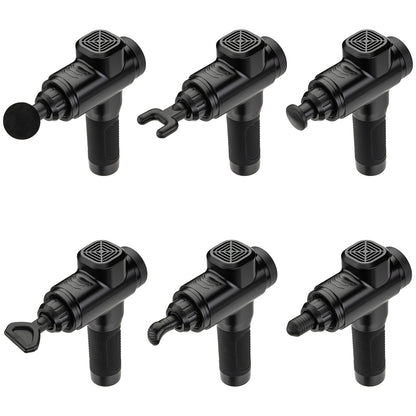 Black Comfort Logic™ Citadel Full Size 6-Speed Massage Gun