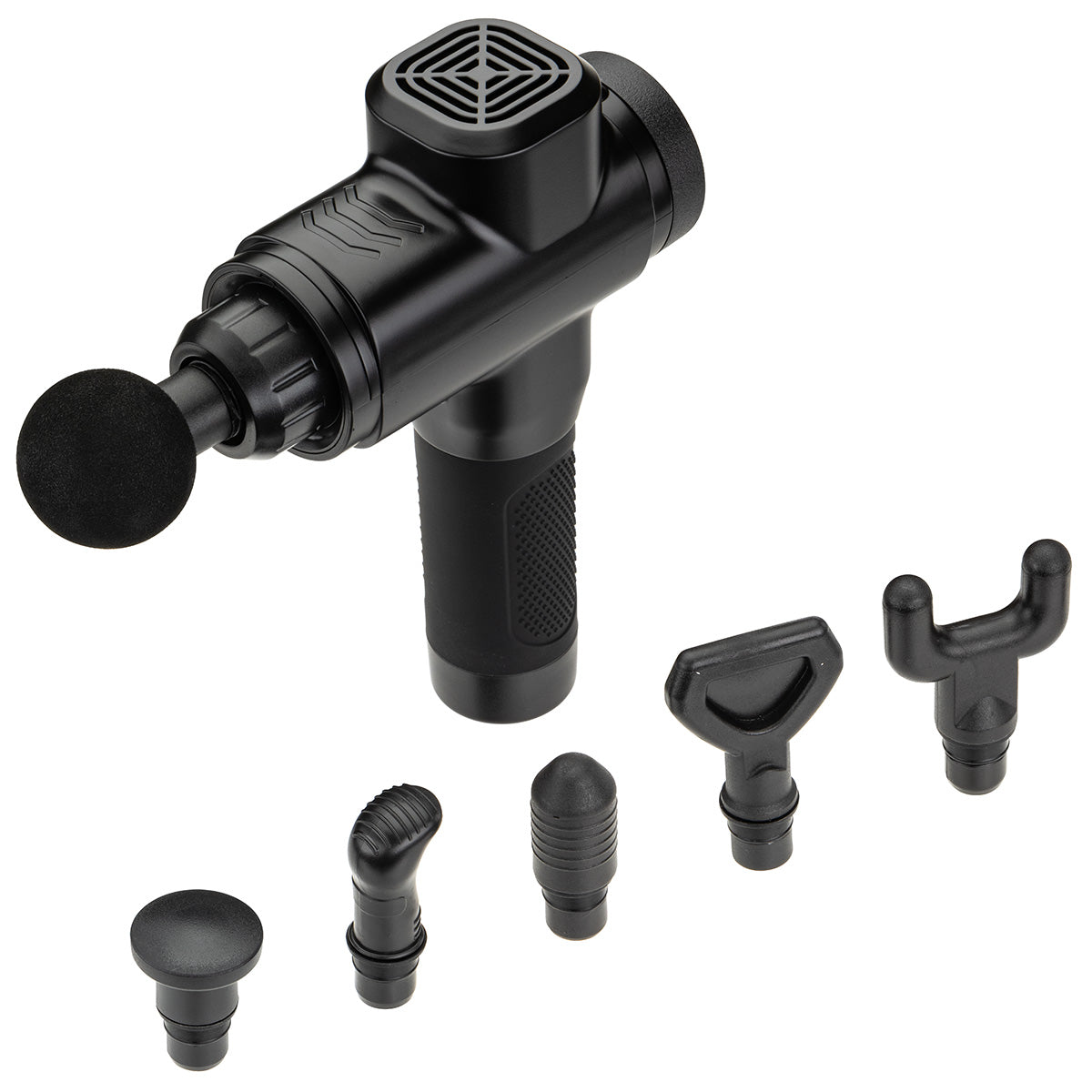 Black Comfort Logic™ Citadel Full Size 6-Speed Massage Gun