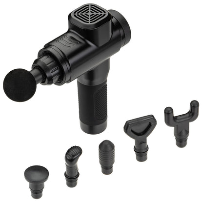Black Comfort Logic™ Citadel Full Size 6-Speed Massage Gun