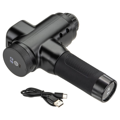 Black Comfort Logic™ Citadel Full Size 6-Speed Massage Gun