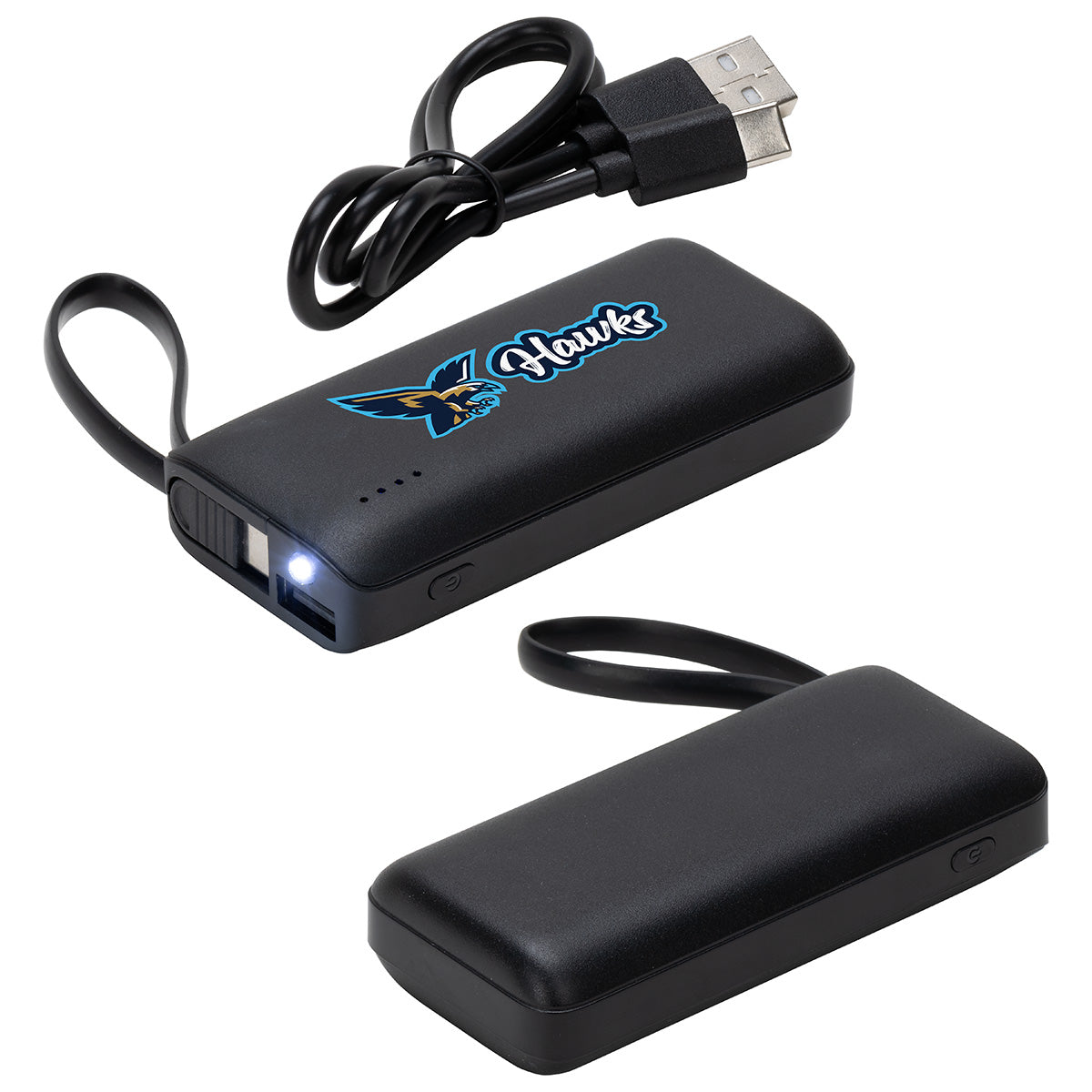 Chancellor 5000mAh Power Bank with USB-C Built-in Cable