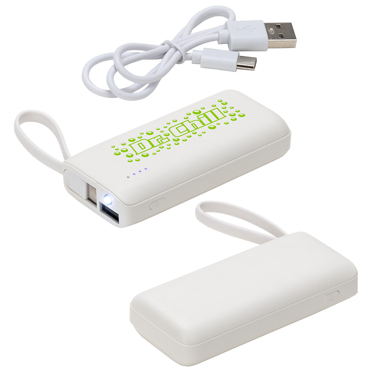 Chancellor 5000mAh Power Bank with USB-C Built-in Cable