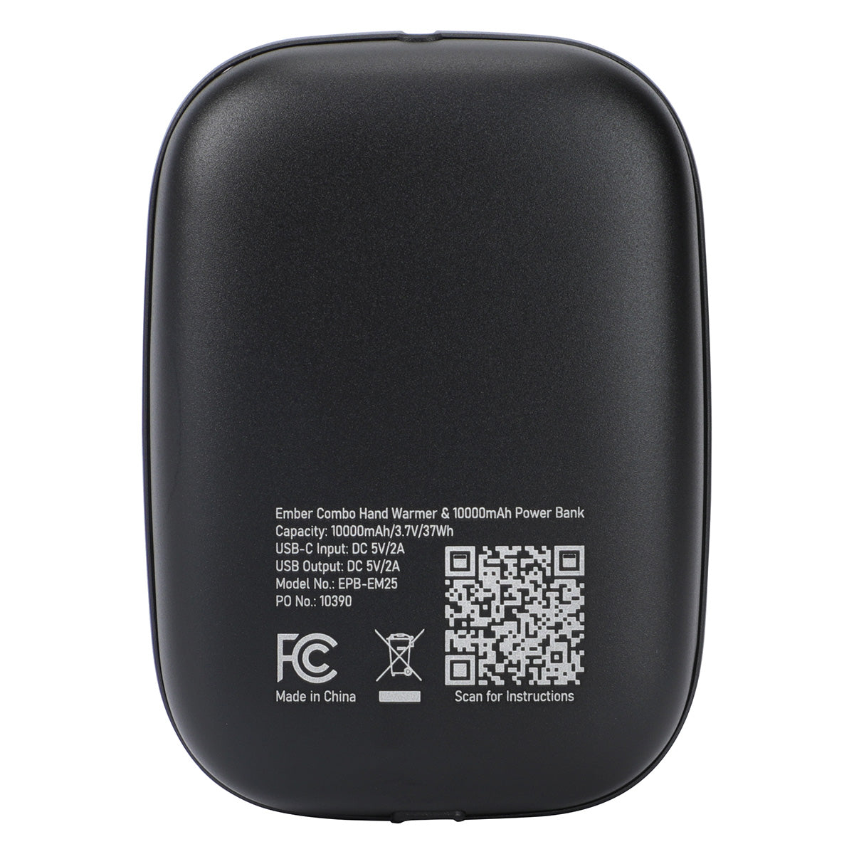 Black Ember Combo Hand Warmer & 10000mAh Power Bank