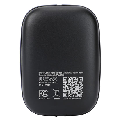 Black Ember Combo Hand Warmer & 10000mAh Power Bank