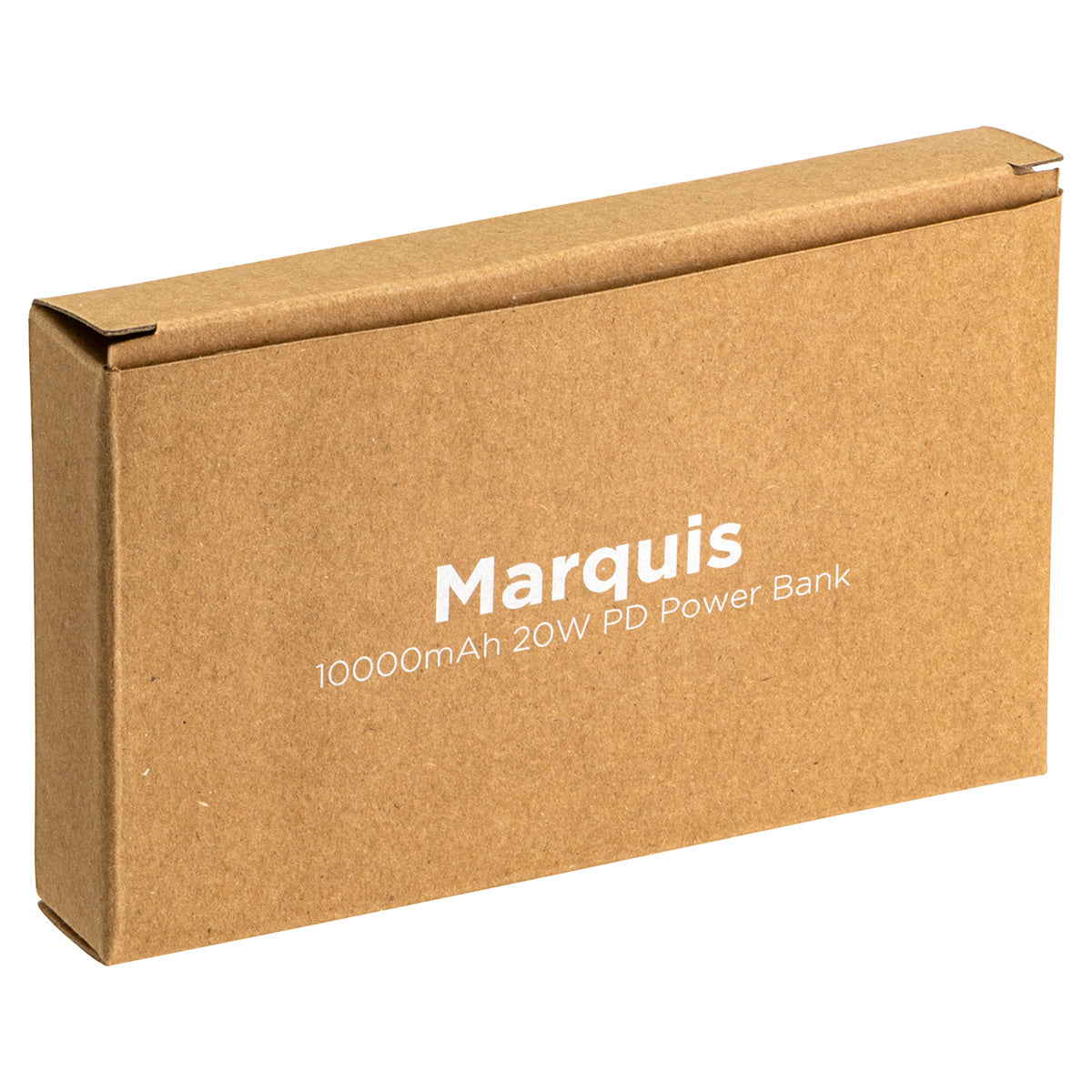 Black Marquis 10000mAh 20W PD Power Bank with Built-In Cables