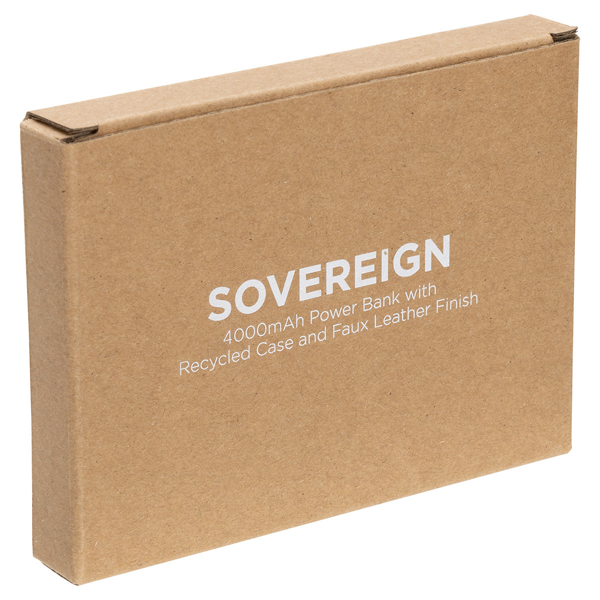 Black Sovereign 4000mAh Wireless Charging Power Bank with Recycled Case