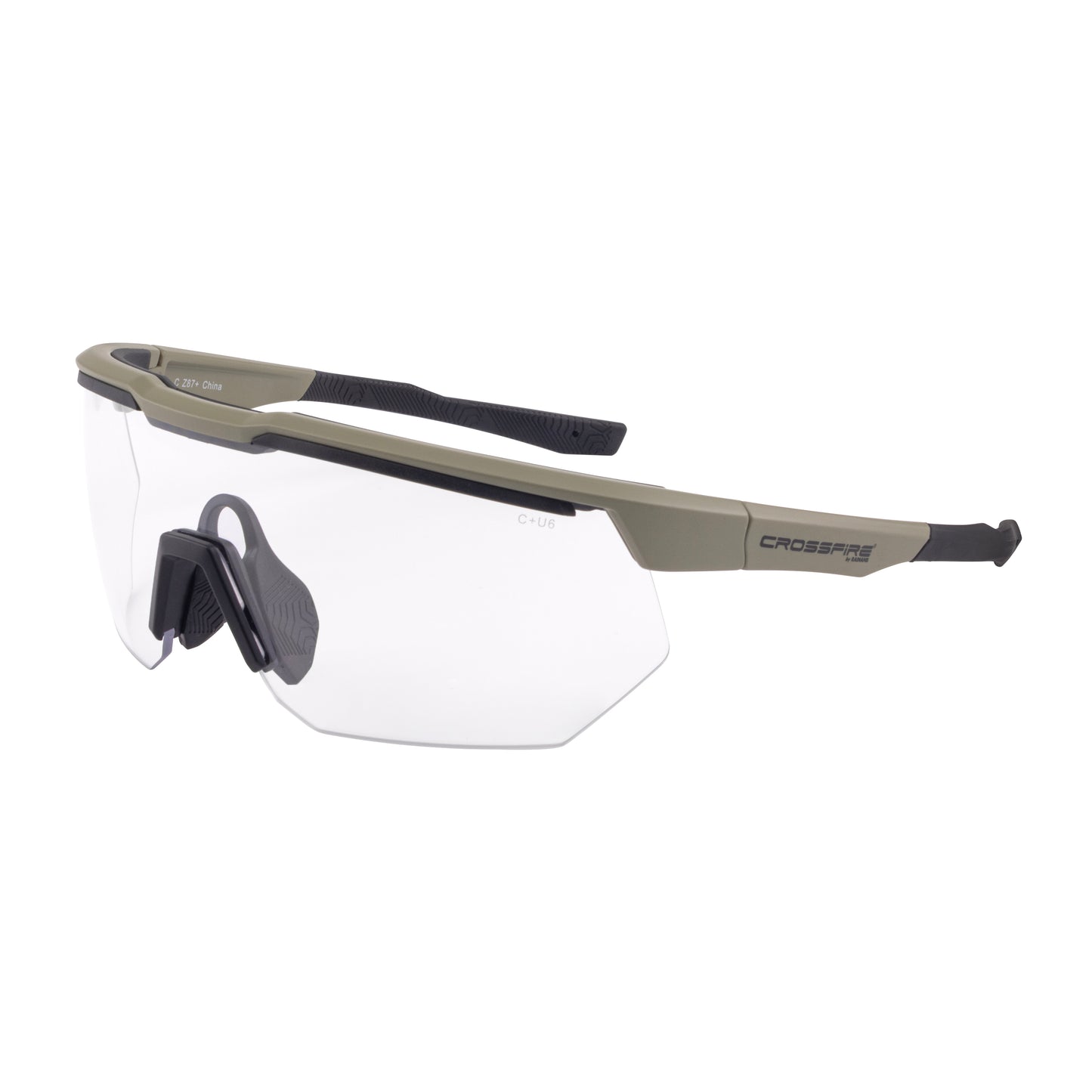 SWAZE™ Safety Eyewear - Tan Frame - Clear AF Lens
